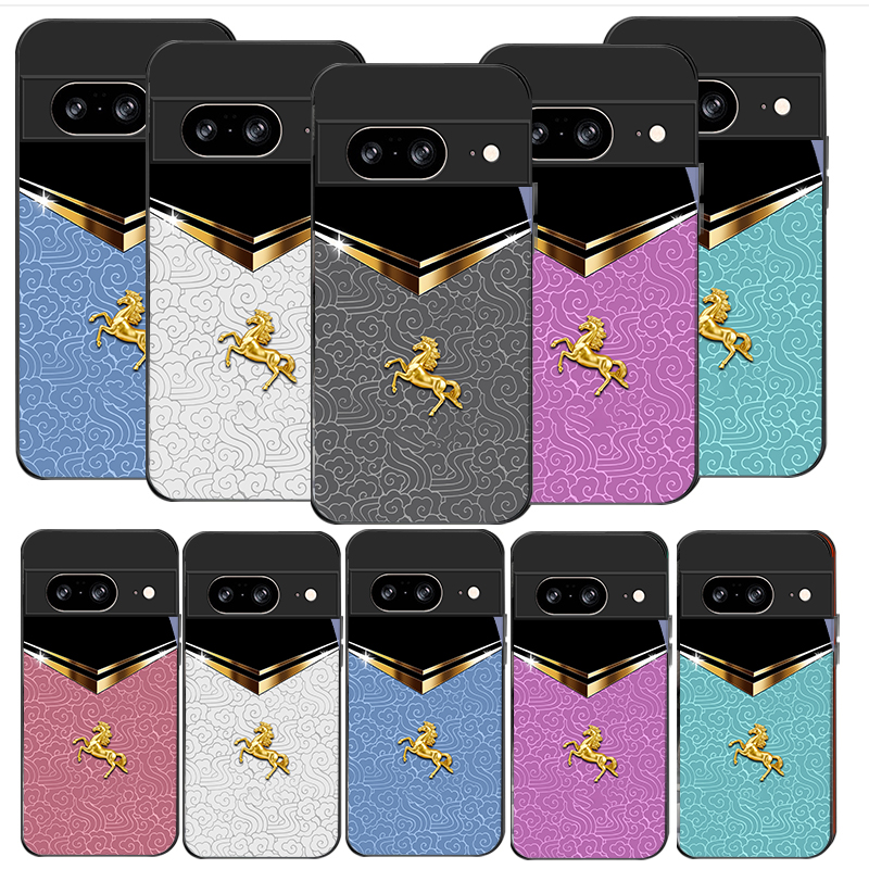 Phone Cases Google Pixel 7 - Funda de vidrio negro para teléfono
