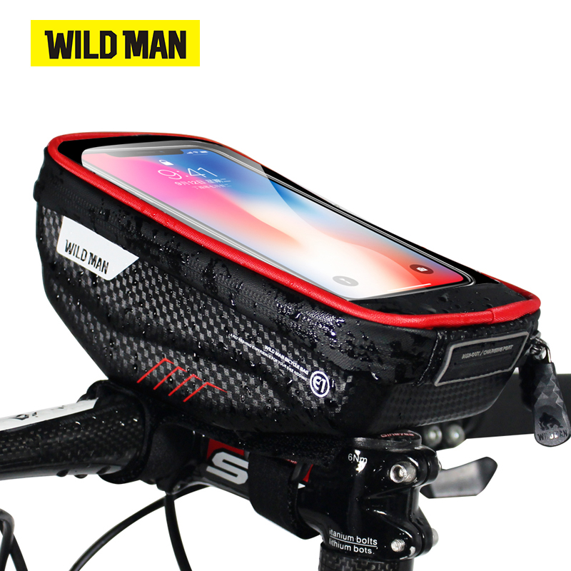 Phone Cases Youtube - WILD MAN-Bolsa de teléfono para bicicleta