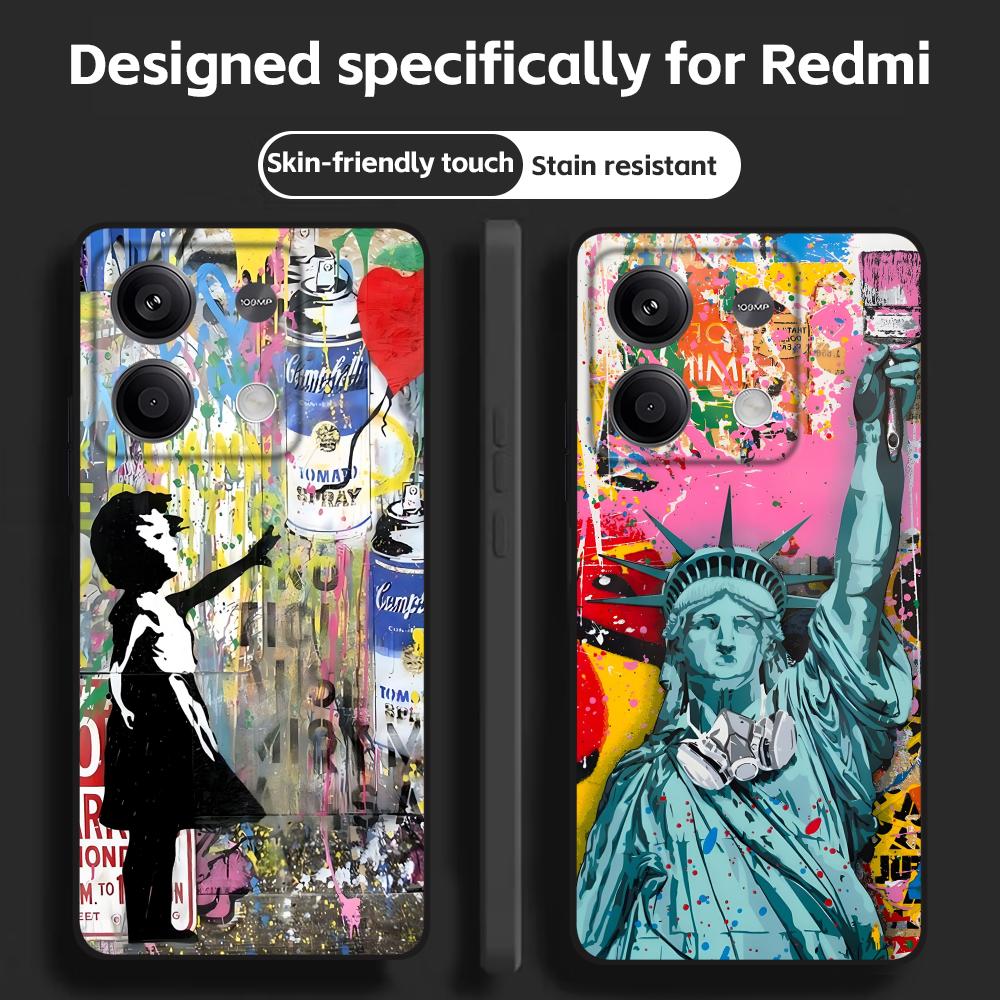 Phone Cases Xiaomi Redmi 12 - Banksy Graffiti Art funda de teléfono