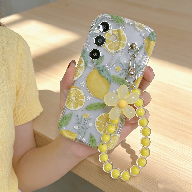 Phone Cases Yellow - Funda para Teléfono con Cordón y