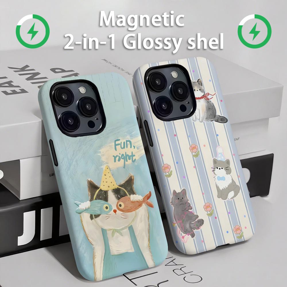 Phone Cases Iphone 12 - Funda de teléfono con gatos y