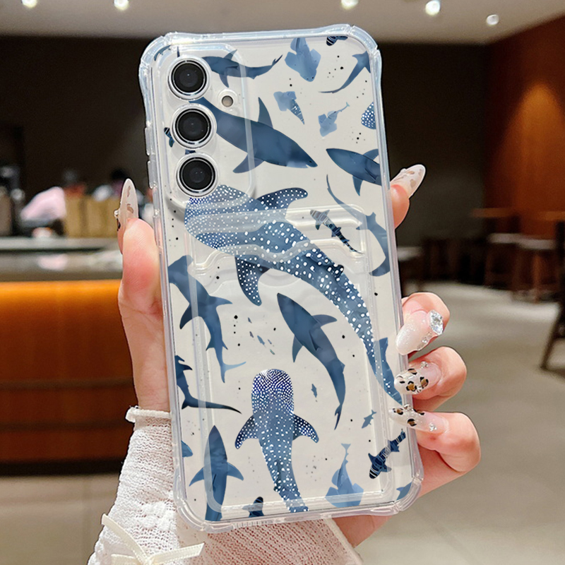 Samsung Galaxy A55 - Funda de teléfono Ocean Shark Whale