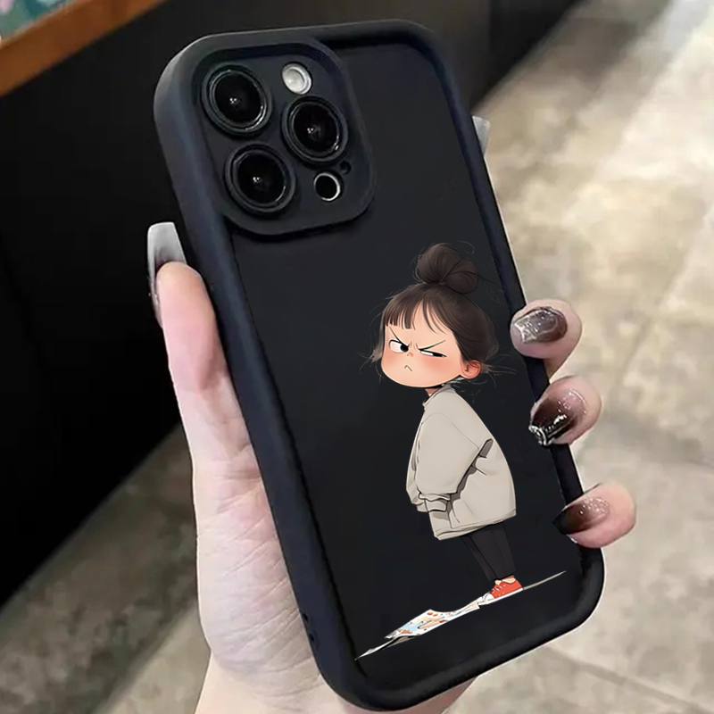 Samsung Galaxy A55 - Funda con estampado minimalista de Angry