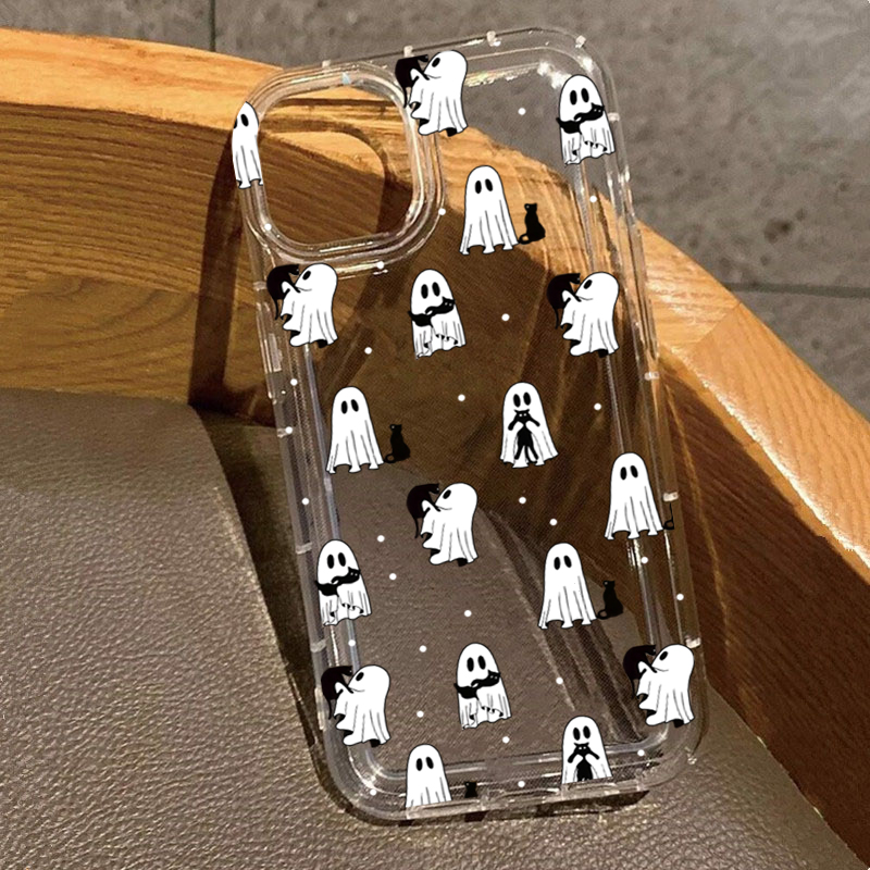 Phone Cases Xs - Funda transparente con estampado de fantasma