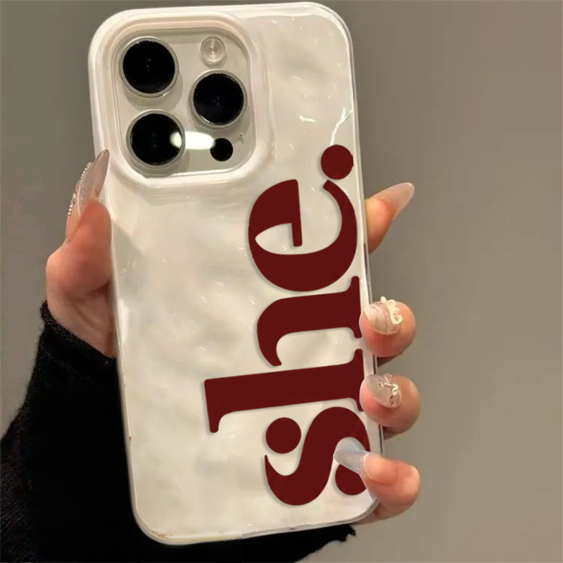 Phone Cases Shein - Funda Protectora Minimalista de TPU Suave