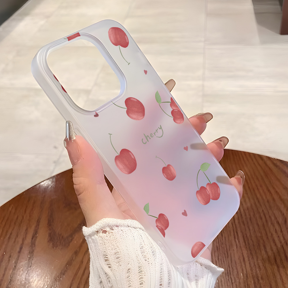 Matte Frosted Case - Funda de silicona mate Cherry a