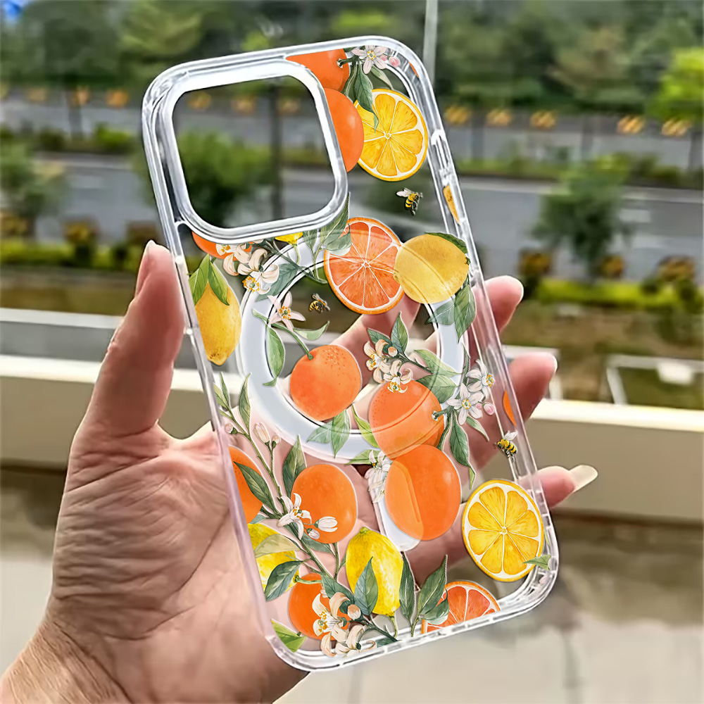 Phone Cases Magnetic - Funda Transparente con Diseño de Limón