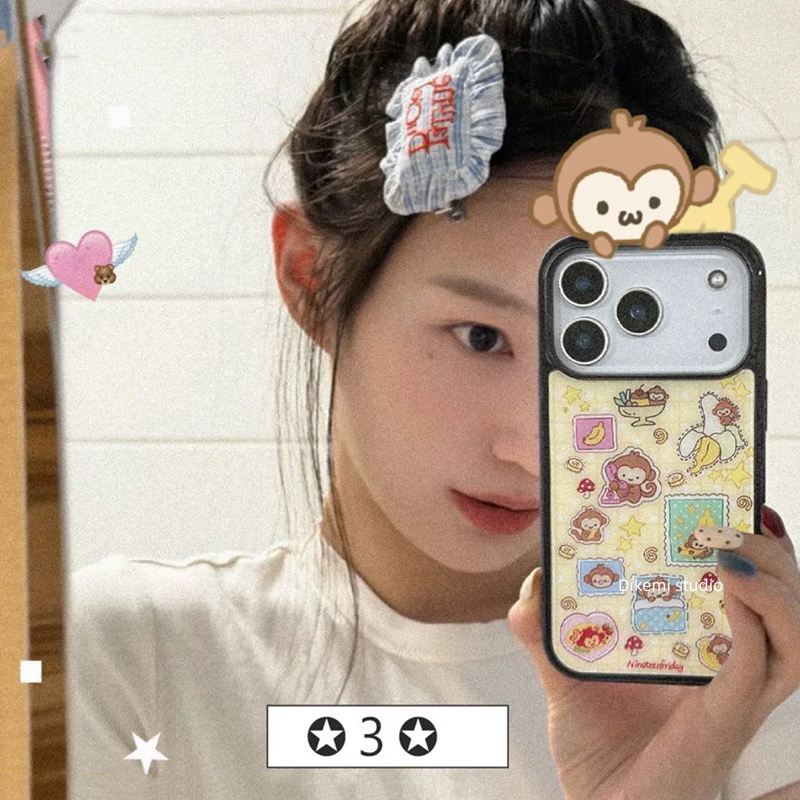 Phone Cases Yellow - Funda de Teléfono Coreana Ins Azul