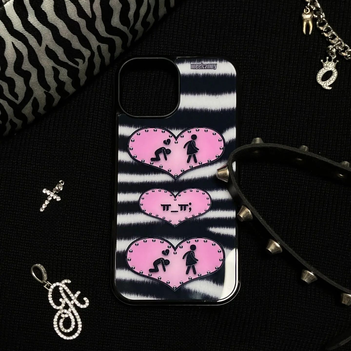 Funda de teléfono a rayas Y2K  - Phone Cases Y2K reseña y precio