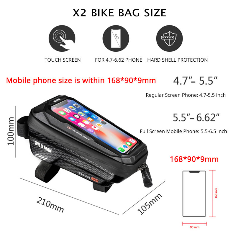 WILD MAN-bolsa frontal para bi - Phone Cases Youtube reseña y precio