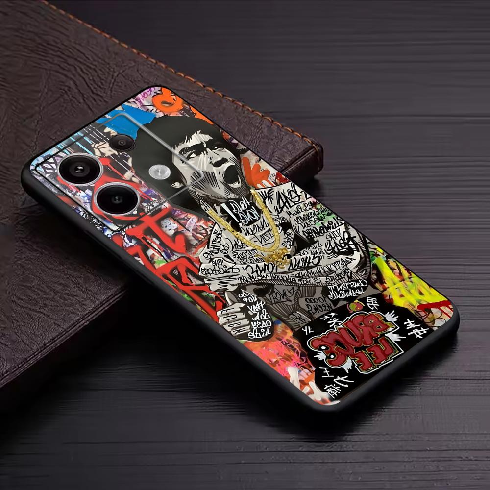 Banksy Graffiti Art funda de t - Phone Cases Xiaomi Redmi 12 reseña y precio