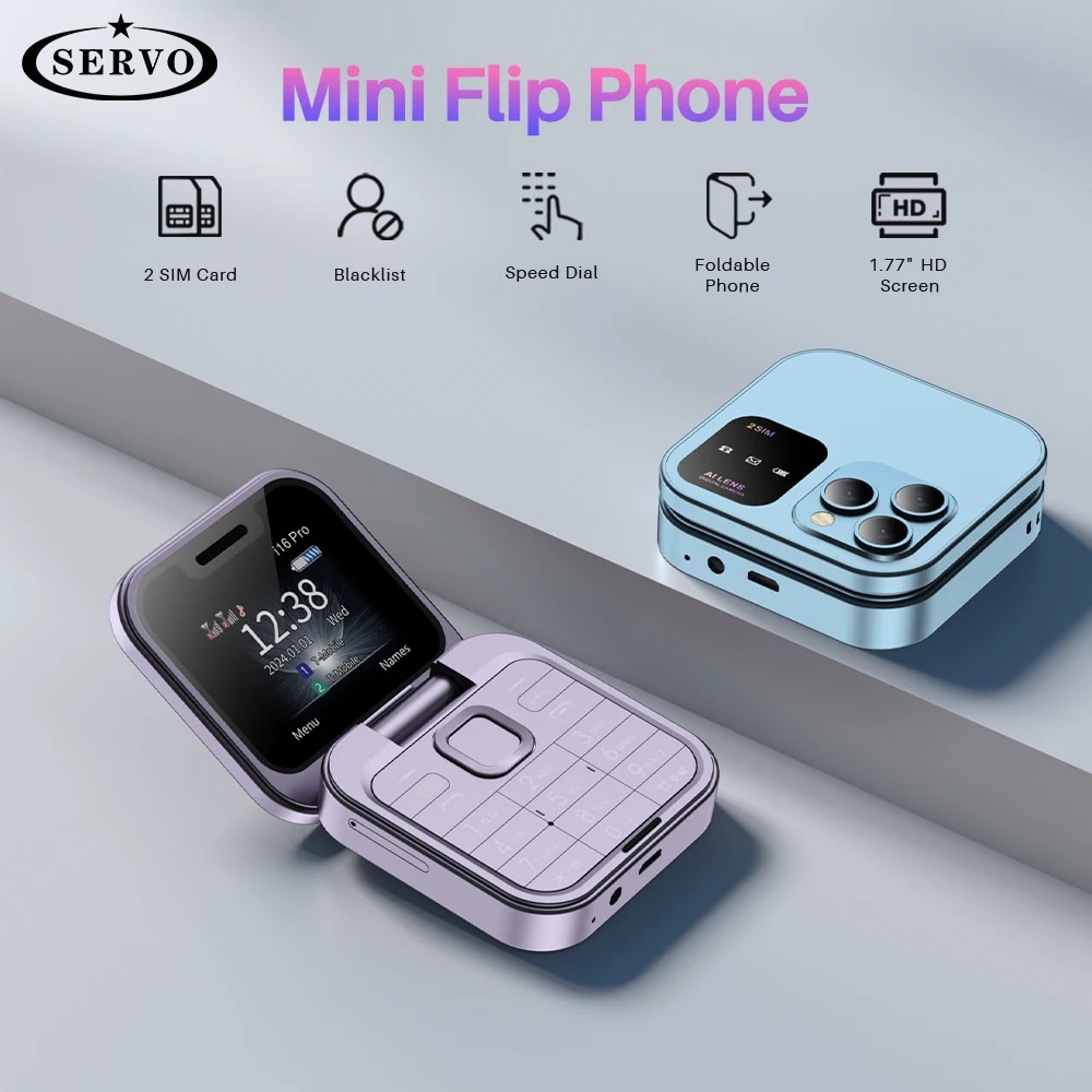 SERVO I16 Pro MIni Fold teléfo - Phone Cases Verizon reseña y precio