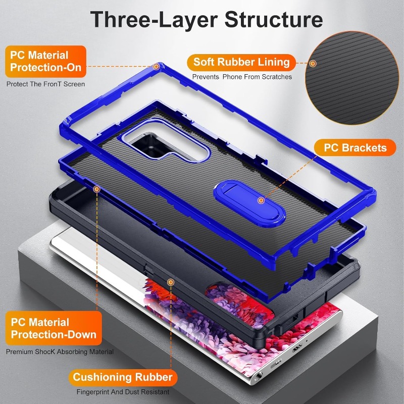 Funda de teléfono con soportes - Military Grade Case reseña y precio